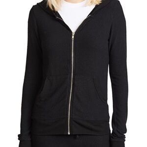 Wildfox Black Hooded Zipup